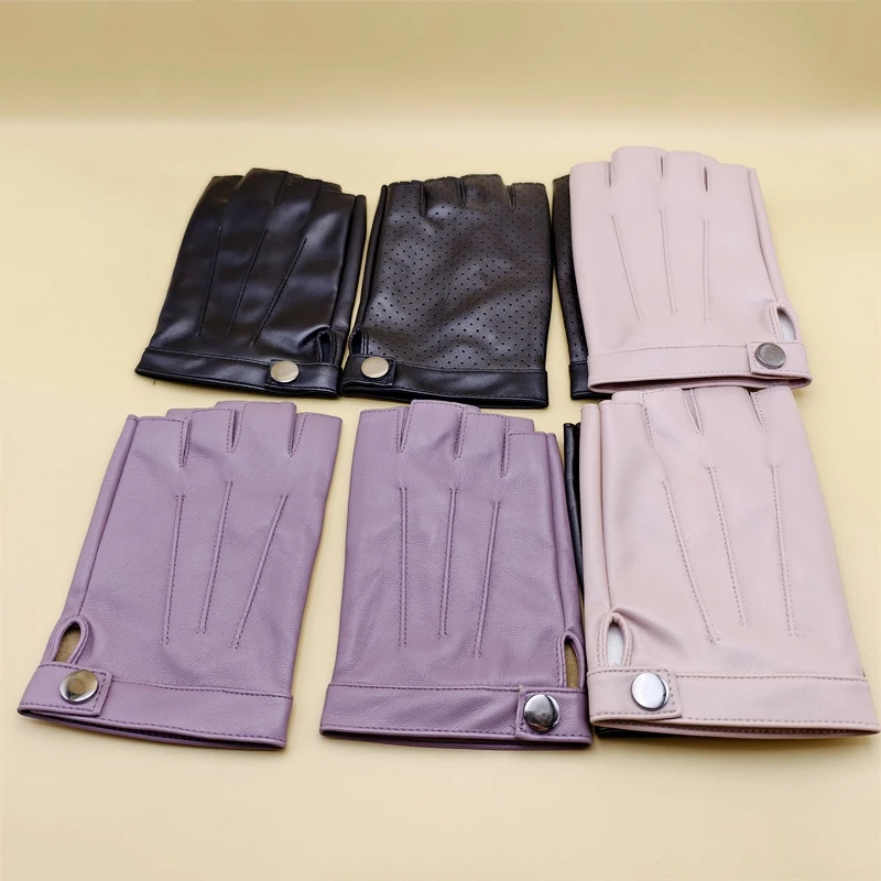 

Women's Summer Half Finger Gloves Bike Riding Gloves Non-Slip for Cycling/Fitness/Driving Fashion Sports Gloves for Girls Women