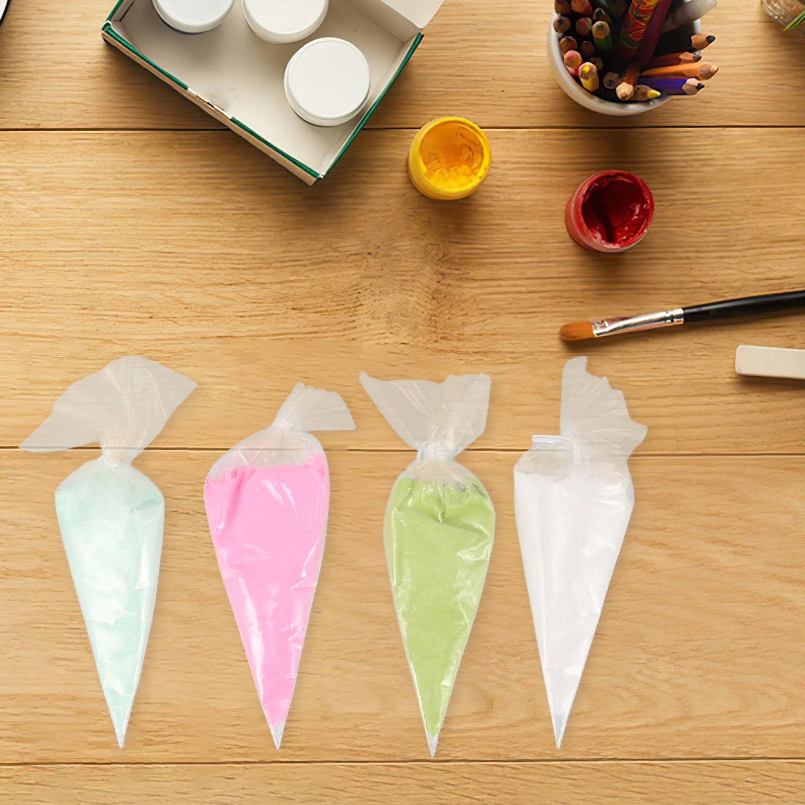 

8 Pcs Cream Glue Handmade Materials 100g Bag Phone Case Stationery Box Resin Accessories DIY Craft Simulated