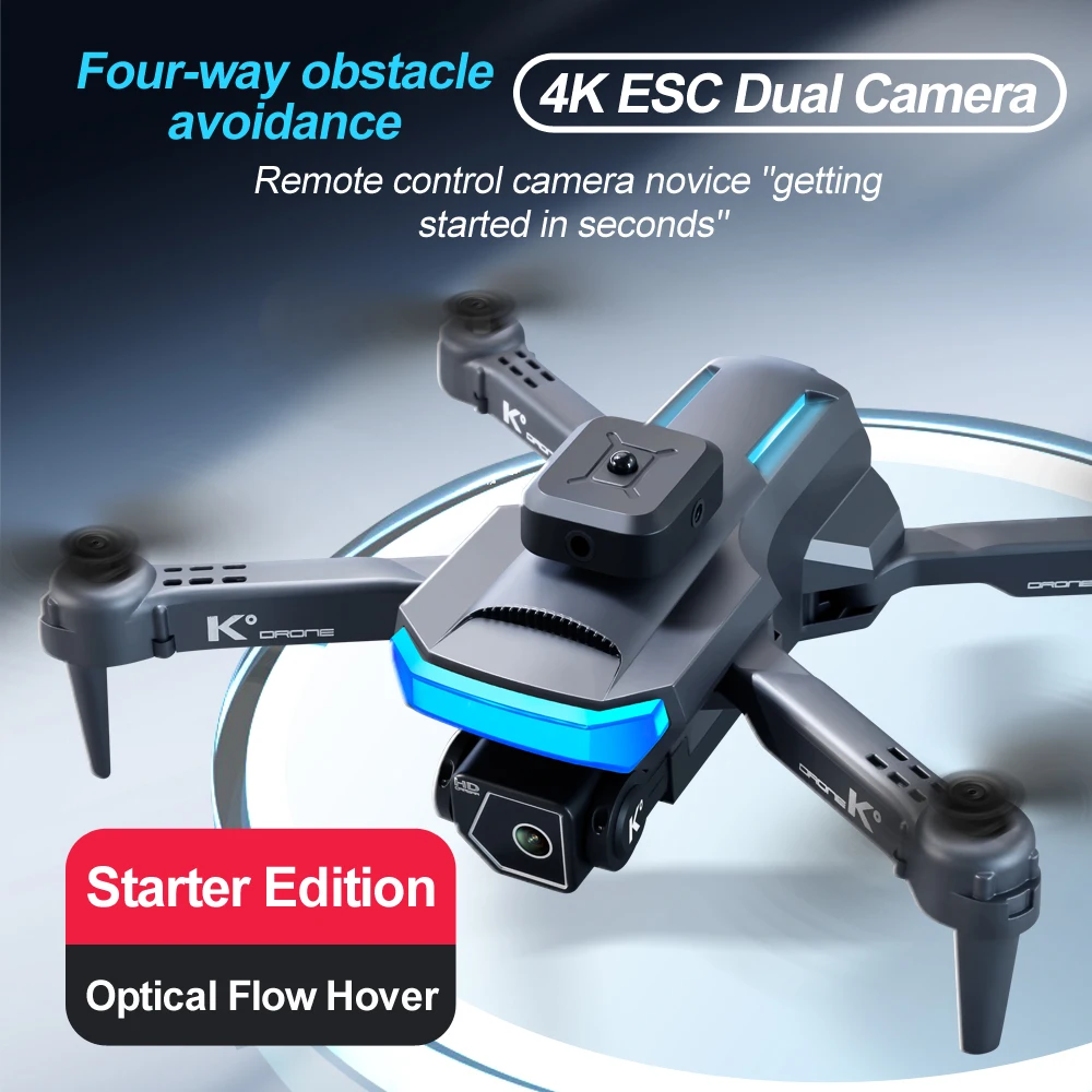 Aerial โดรนถ่ายรูป K ° HD เลนส์4K การถ่ายภาพ Multi-Rotor ลื่นไหลด้วยแสงตำแหน่ง RC Dron ของเล่น quadcopter Drone