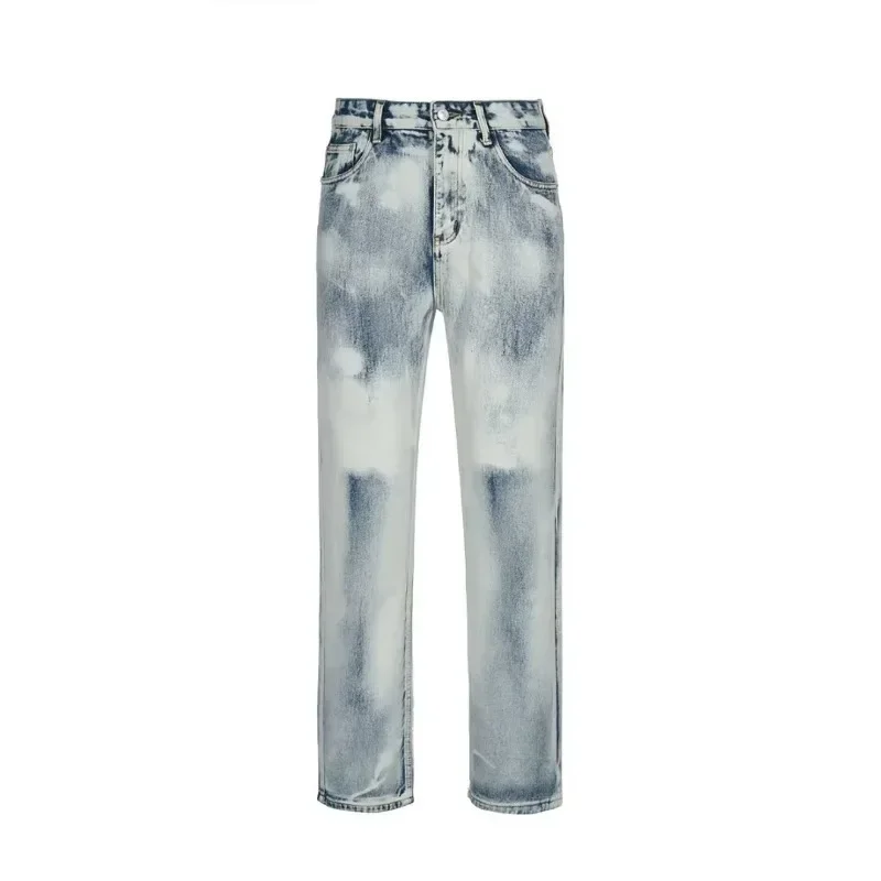 Korean Women's White Cargo Jeans Vintage High Waist Wide Leg Denim Trousers Harajuku Baggy Jean Pants Y2k Streetwear Clothes
