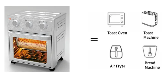 Household Electric air fryer oven Convection Countertop Toaster Oven