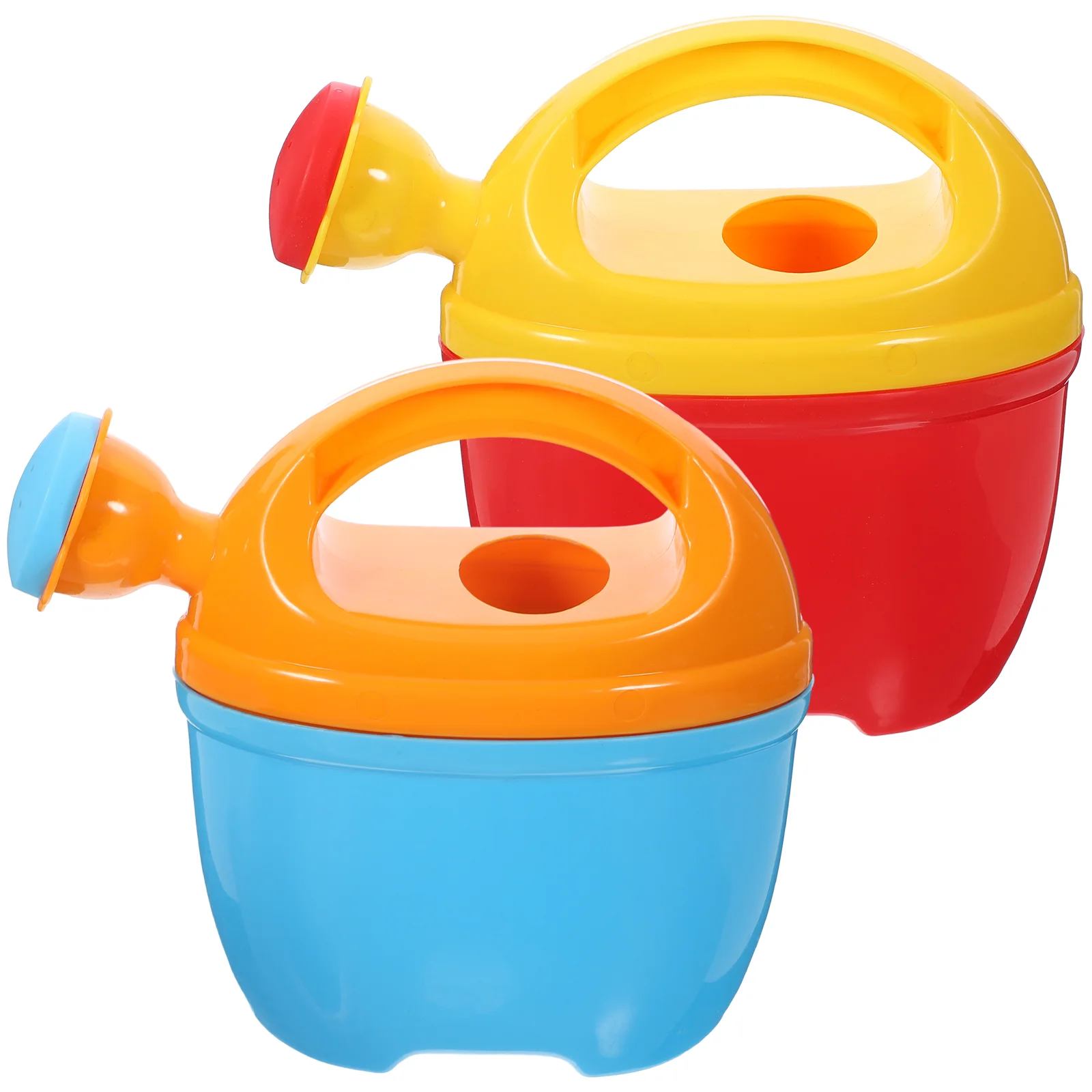 

2 Pcs Watering Bottle Toy Cans Small Plastic Toys Lovely Bathing Spray Shower Kids for Boys Toddler Outdoor Playset Kettle