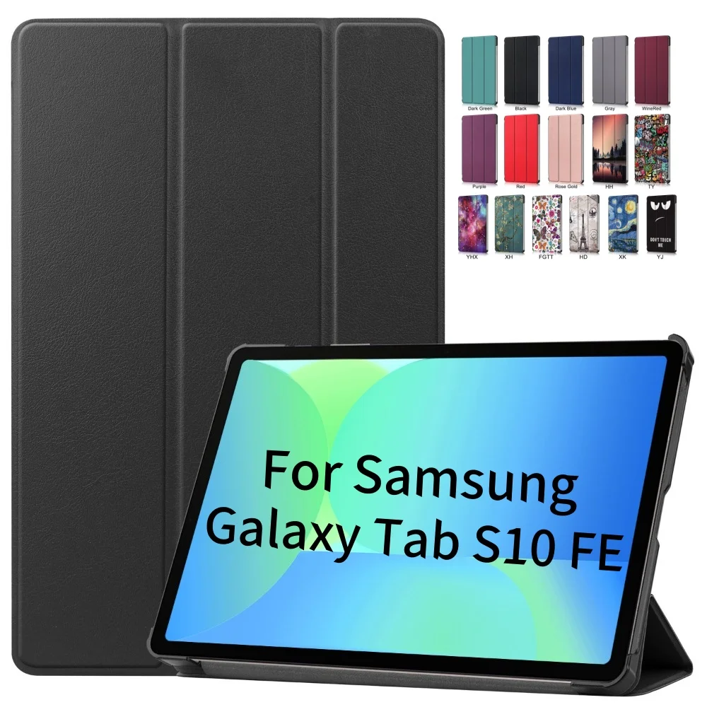 Pour Samsung Tab S10 FE étui 10.9 pouces Tri-pliable support à rabat Funda pour Funda Galaxy Tab S10 FE étui 2025 SM-X520 X526B