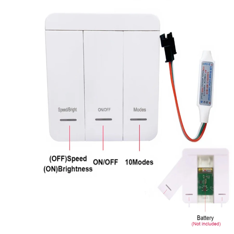 1 pz Dimmalbe Mini Running Water Chasing Color Controller Wireless Touch Control DC12V-24V per 5730 2835 5050 STRIP Light