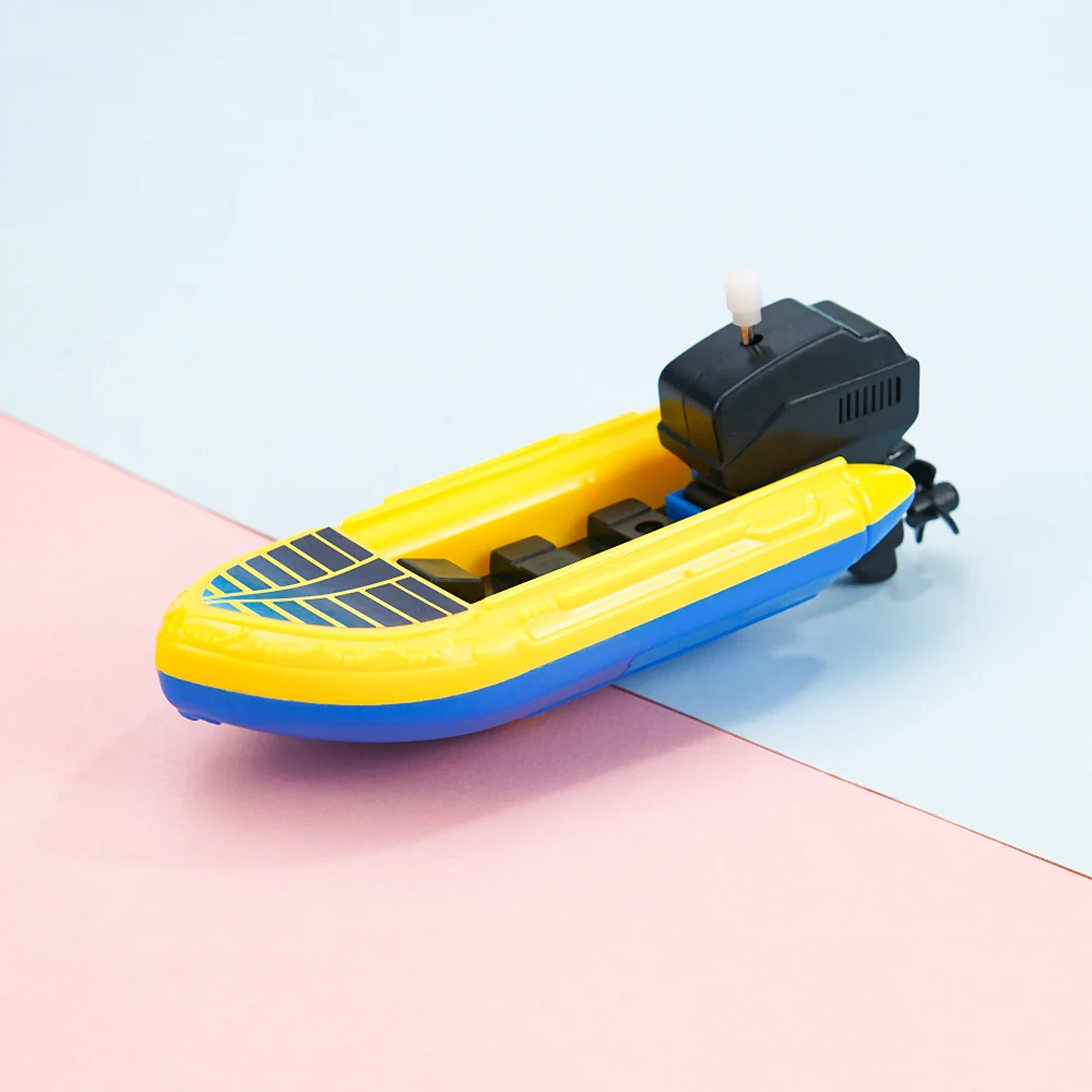 お風呂のおもちゃ浴槽シャワークラシックスピードボート船小型汽船ゼンマイおもちゃ時計じかけのおもちゃ