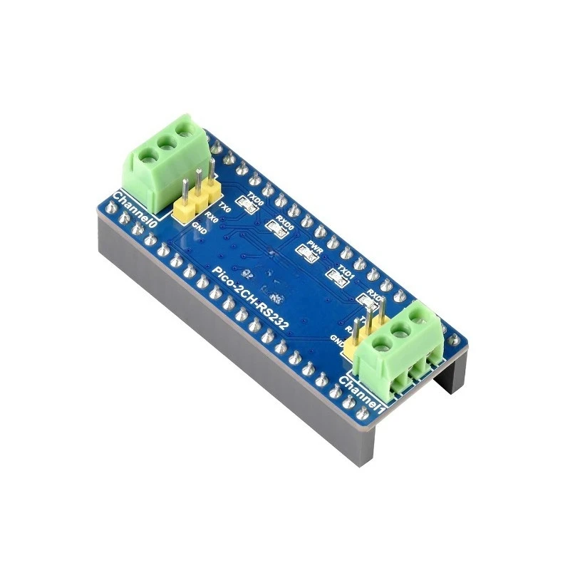 Dual Channel RS232 Expansion Board for  Pico SP3232EEN Chip Dual UART Communication Module