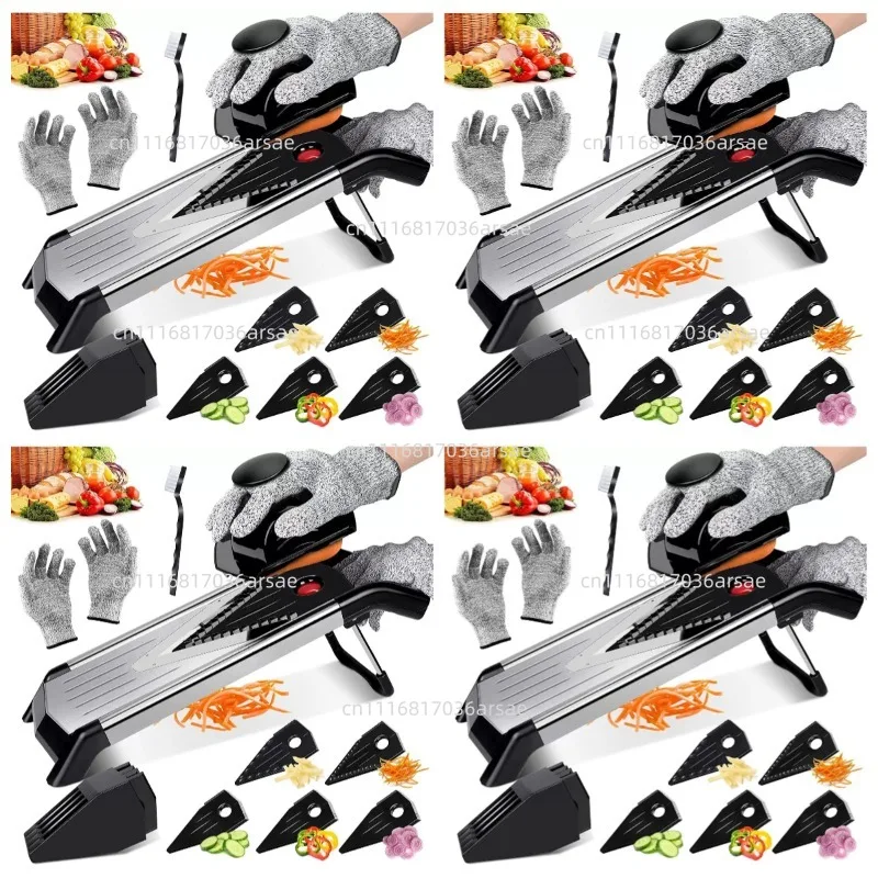 Vegetable Slicer, Stainless Steel  For Potato, Carrot & Cucumber - Julienne & Shredder Tool