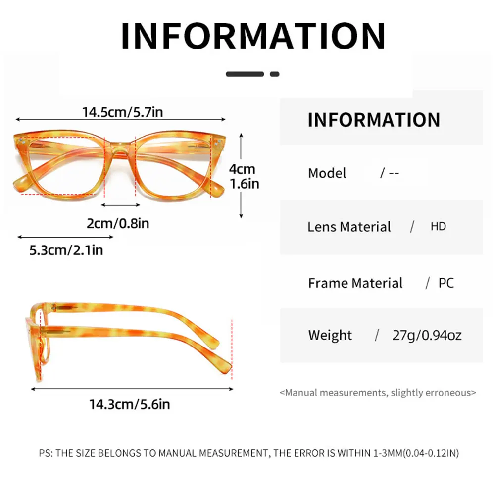 4-Pack of New High-Quality, Fashionable and Luxurious Reading Glasses for Middle-Aged and Elderly People +1.0 to +4.0 Times Magnification, Comfortable to Wear, Suitable for Reading Books and Newspapers, Etc