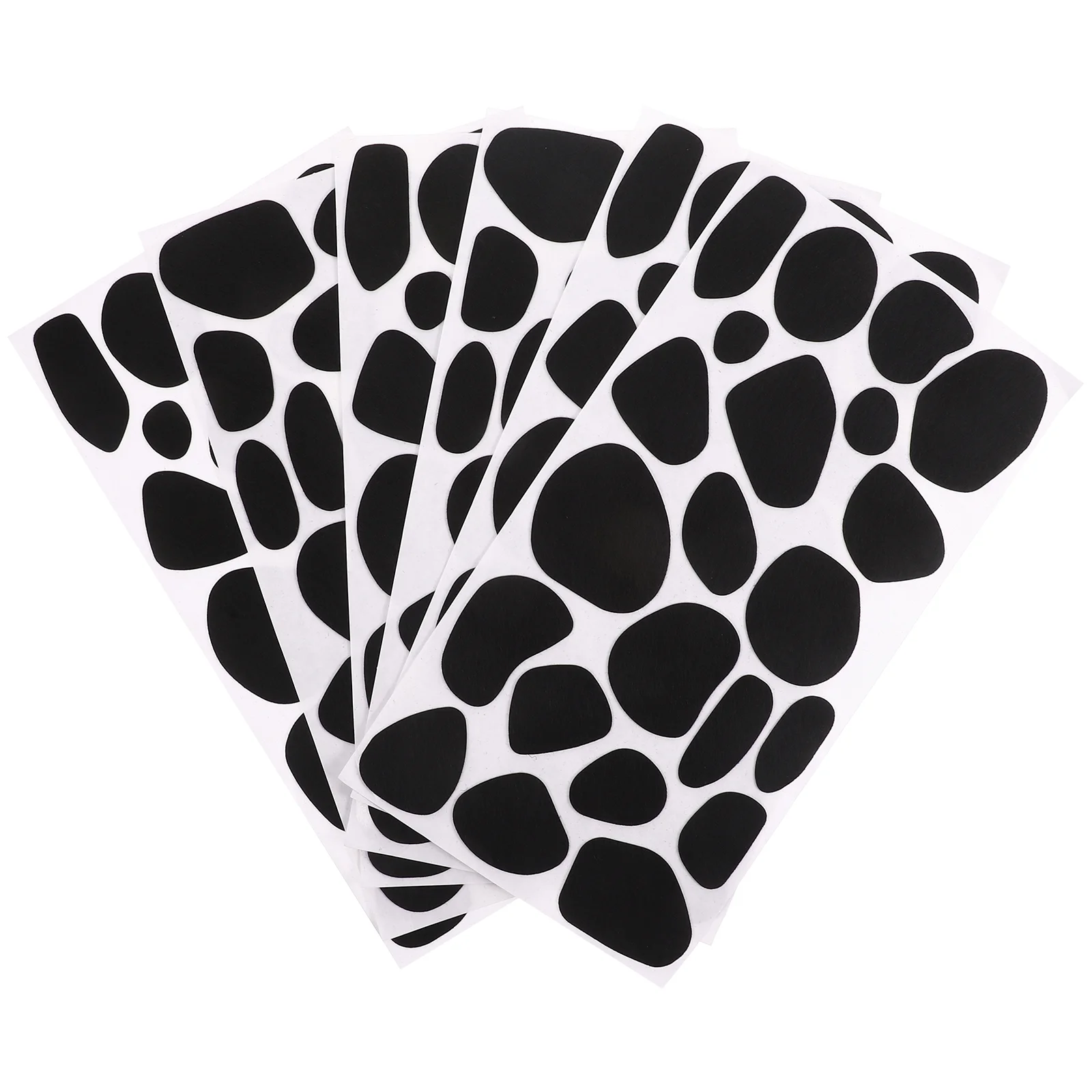 

6 Sheets Sticker Handmade DIY Material Felt Circles Festival Ornaments Decor Gaskets Accessories