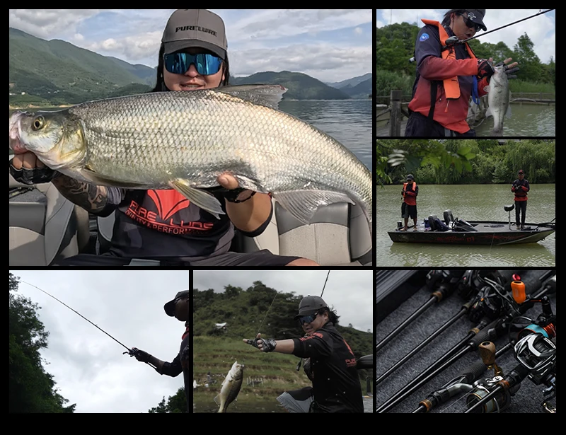 Purelure Realm Bass-Angelrute All M40X Toray Carbon Soft Bait Zander EX F/F Action mit Fuji SIC Ring für Spinning und Casting – Detail 6
