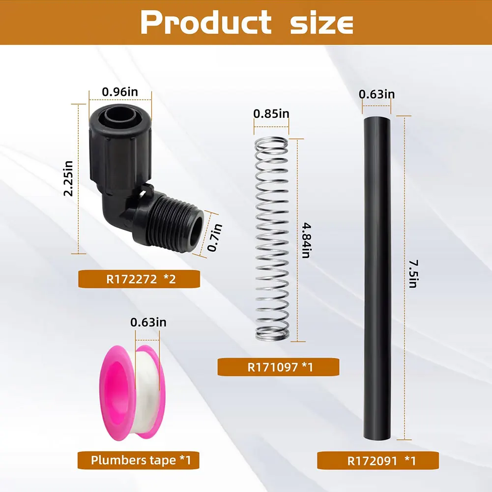 مجموعة قطع غيار المكلورة R172091 أنبوب R171097 دعم الأنبوب لوحدة تغذية السيارات Pentair/الكلوريناتور موديل 320 322