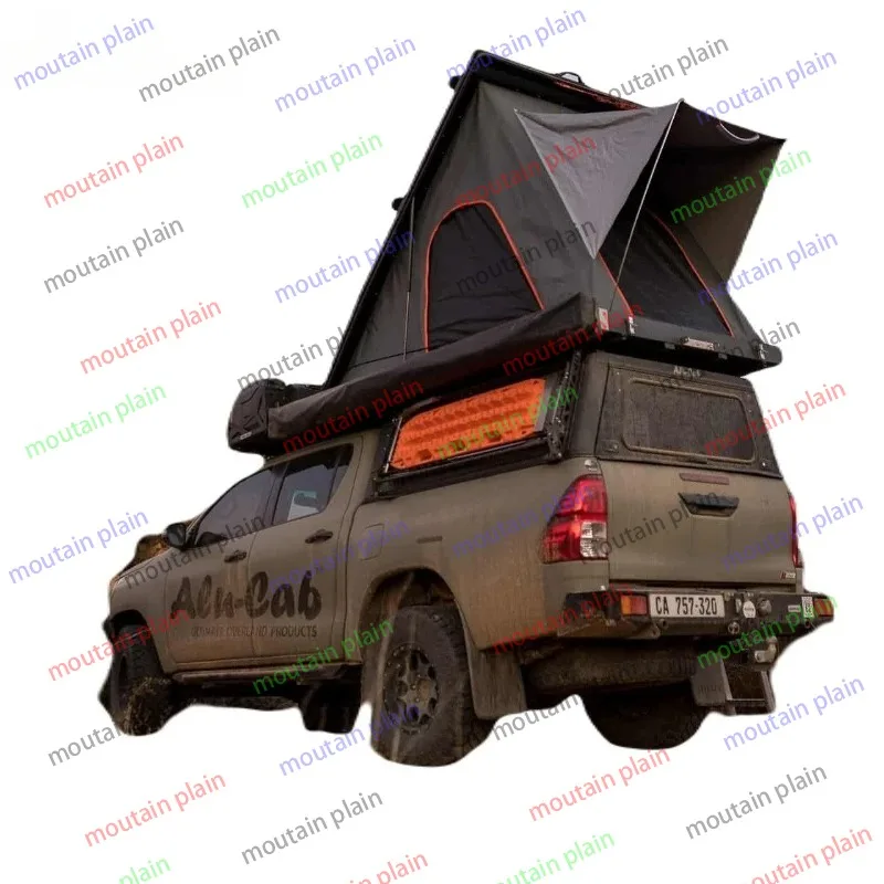 

Car Rooftop Tent Triangle Clamshell Hard Shell Top Roof Tent Camping Aluminum 2-3 Person Roof Top Tent