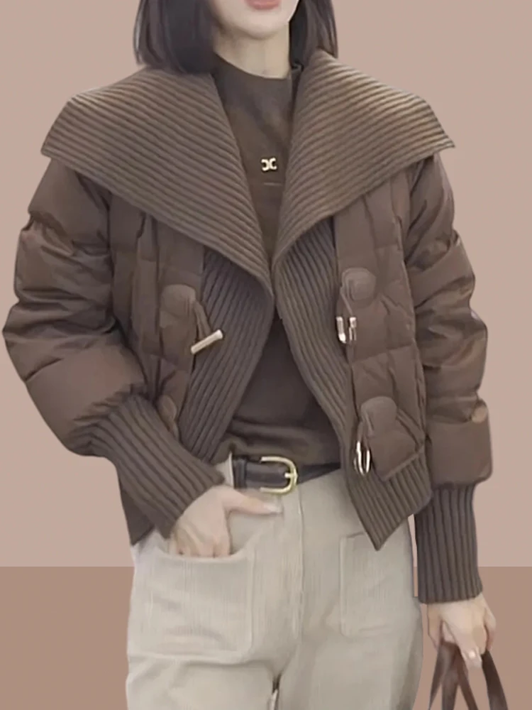 

ort Cotton Jaet Women's 2026 Winter New Sle High-End European Cotton Coat ular Fill Cotton Outerwear Small Size