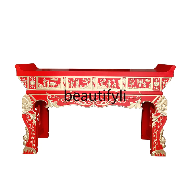 

Fragrant camphor wood household table Buddha table for Taiwan Zhongtang incense case Buddha Hall incense table Temple Gongt