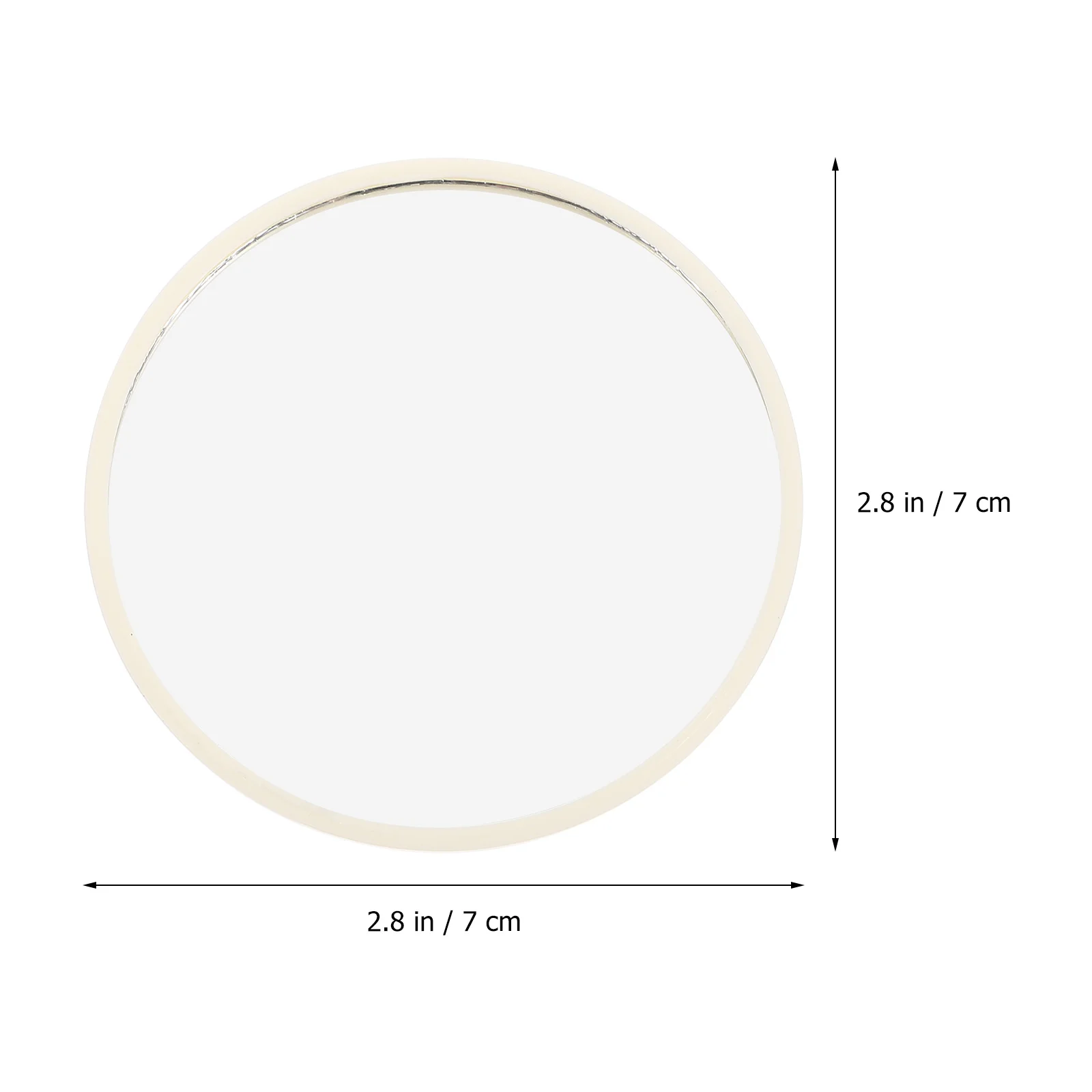 24個のミニハンドヘルドミラー、クリアな反射コンパクトミラー、外出先でのメイクアップタッチアップ用、女性の旅行必需品