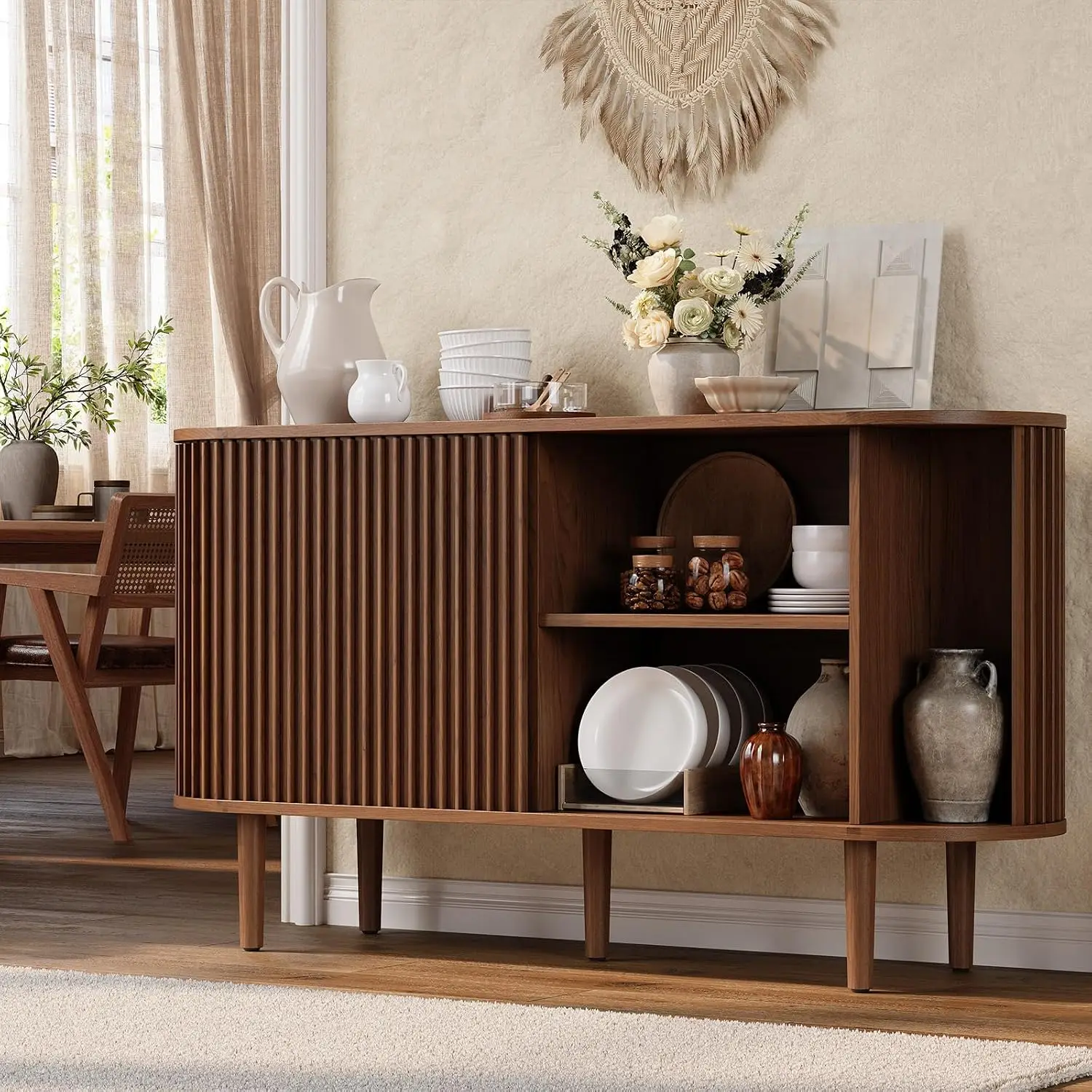 Walnut Mid-Century Sideboard 5