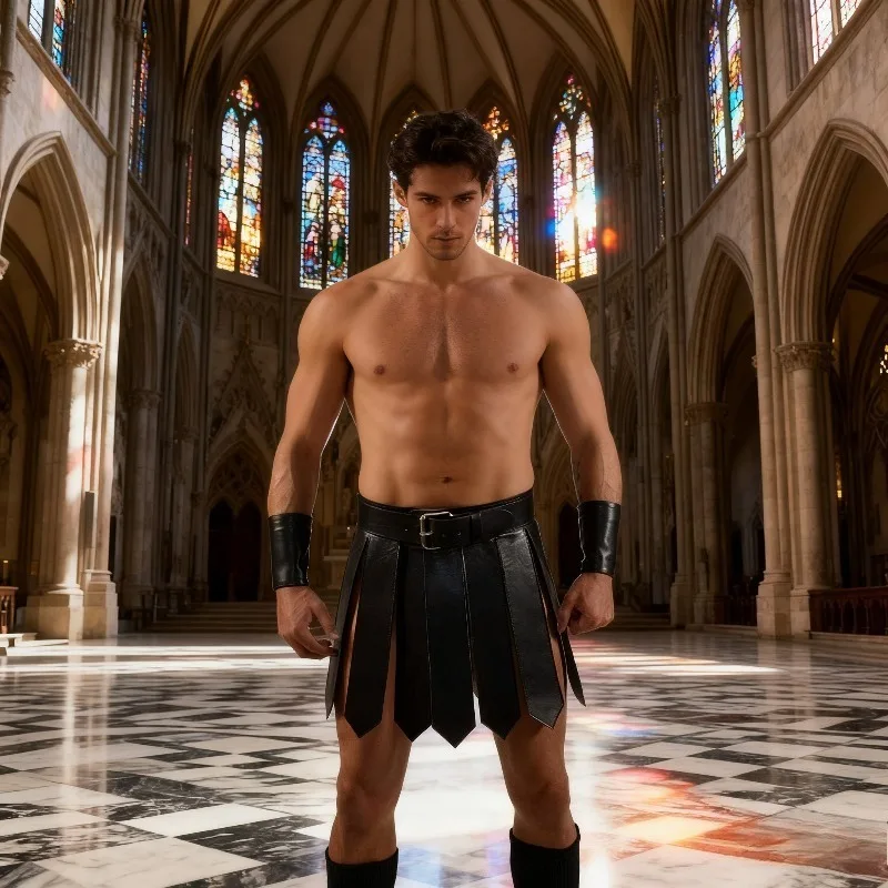 New European Medieval Roman Skirt Samurai Role-Playing COSPLAY Costume