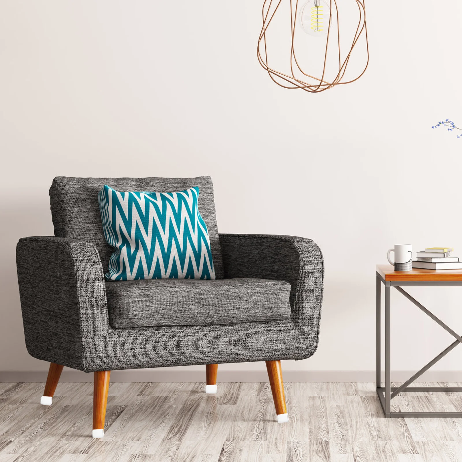 24 قطعة أقدام أثاث يغطي نونسليب أرجل كرسي منصات مواد عالية الجودة بسيطة تثبيت حماية غطاء أقدام الأثاث