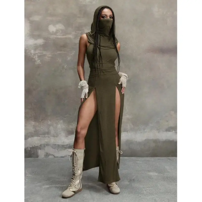 

Q 3740 Punk K Retro Aalyptic Sle Casual Sportswear Set for Men Seven Sve Autumn Faion Cross-Border New Arrival