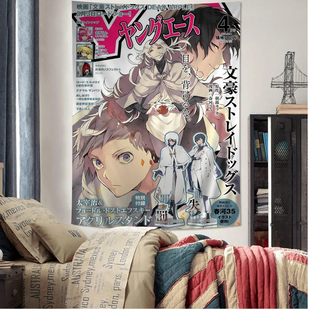 

Anime Bungo Stray Dogs Chart Tapestry Home Decoration hippie bohemian decoration divination Wall Hanging Home Decor