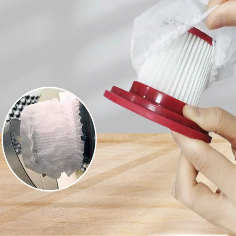 100pcs Vacuum Cleaner Filter Screen Disposable Non-Woven Fabric Handheld Vacuum Cleaner Filter Screen General Tool Accessory
