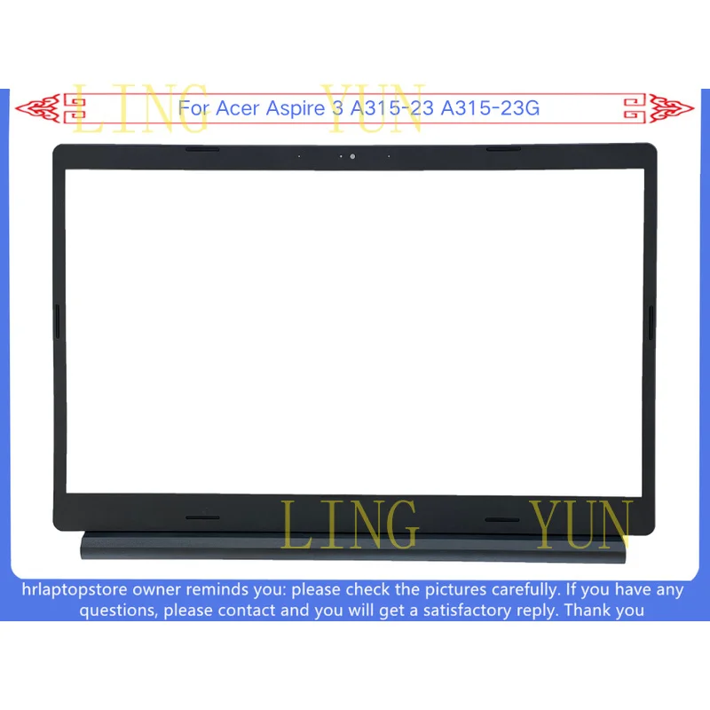 Z   New For Acer Aspire 3 A315-23 A315-23G LCD Front Bezel Cover EAZAU0060 Black