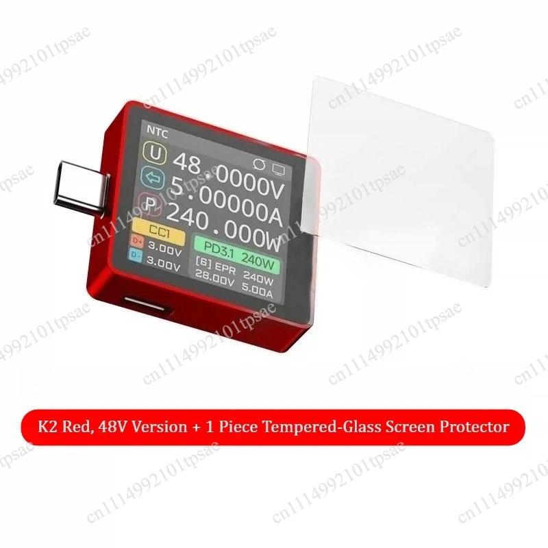 K2 USB Voltage & Current Testment 28VEPR Color Display PD3.1/QC/Fast Charging Protocol Detector 140W