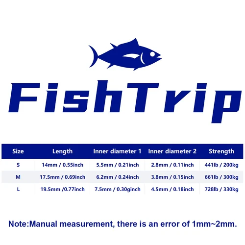 Imagen 2 del producto FishTrip-SEÑUELOS DE ACERO INOXIDABLE para pesca en agua salada, conectores de anzuelo de pesca, 25 ~ 100 piezas, Figura 8 Jigging, anillo sólido