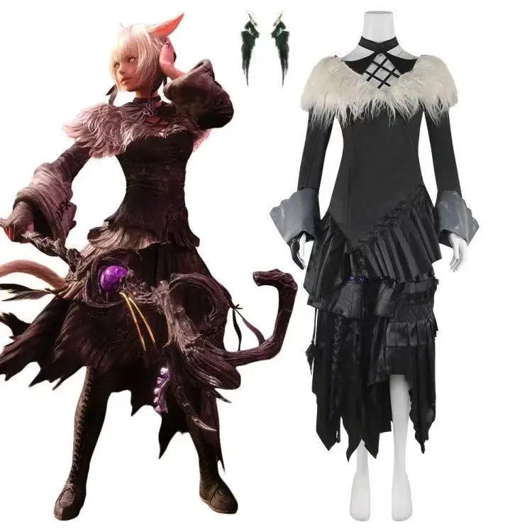 

Final Fantasy Cosplay Asutra Black Magician Set Cossuit