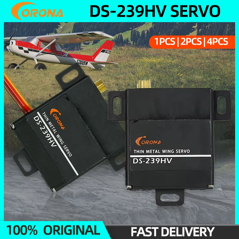 

Цифровой сервомотор Corona DS239HV с металлическим редуктором, тонкий, для радиоуправляемых самолетов, лодок, вертолетов, планеров, автомобилей