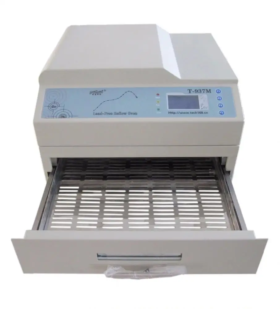 T937M smt BGA lead-free reflow soldering oven wave soldering machine can connect PC Reflow soldering machine