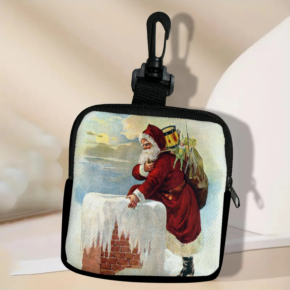 

Мини-кошельки Санта-Клауса для универсального нулевого кошелька с женской пряжкой, простой модный женский маленький кошелек 10,16