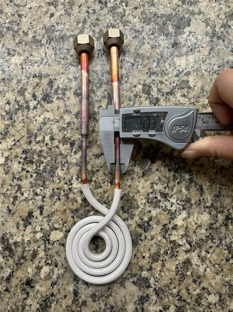 Precision Pancake Induction Heating copper Coil, Flat Copper Rings Surface, Quenching Head for Metal Heating Applications