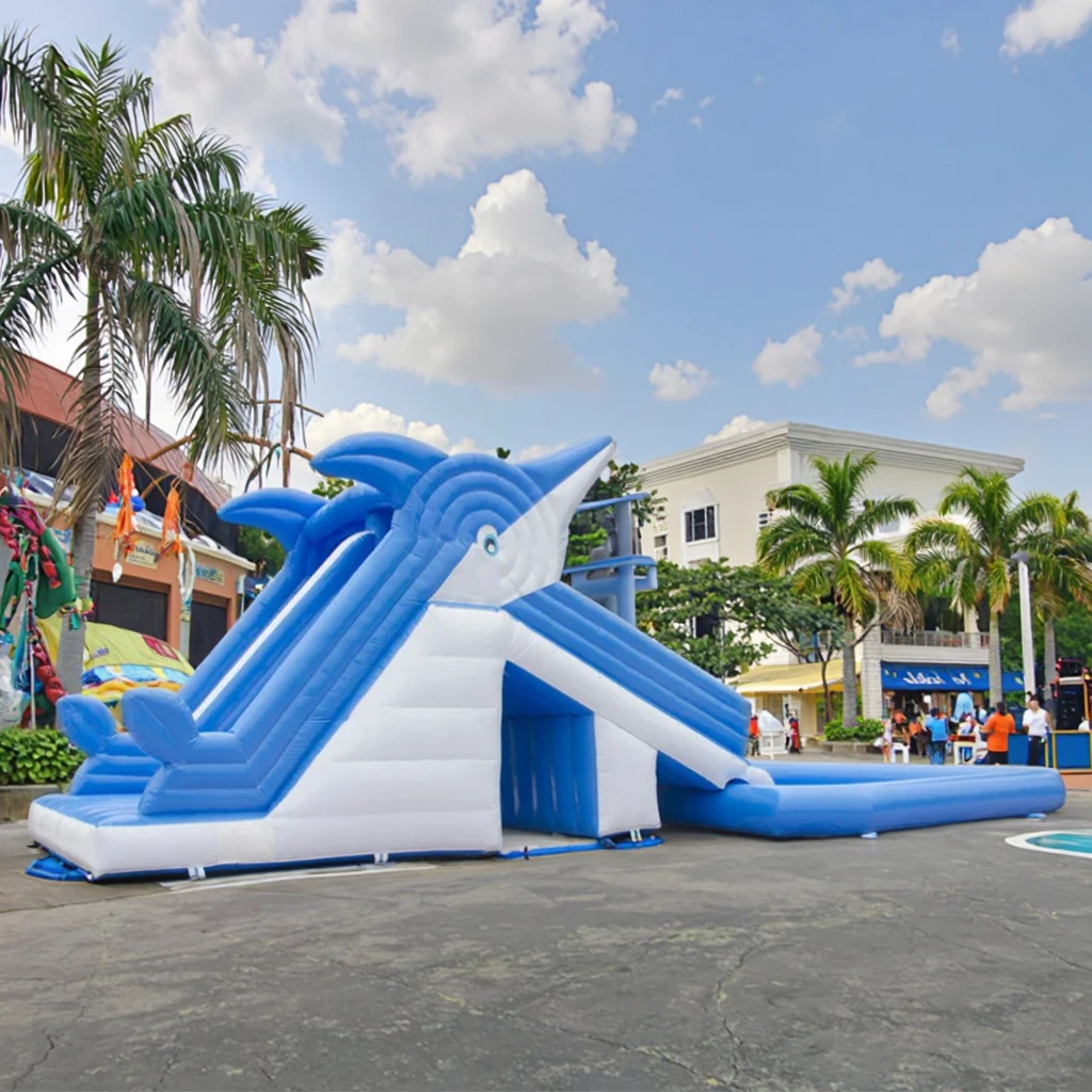 Commercial Grade Double Sided Inflatable Slide with Climbing Wall Giant PVC Jumping Bouncer for Party Rental Amusement Park