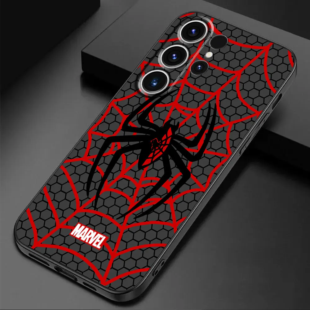 Marvel Sipider man Case for Samsung Galaxy S23 Ultra S20 S22 Plus S24 Ultra S21 5G S21 FE S20 Ultra Matte Armor Cover TPU Soft