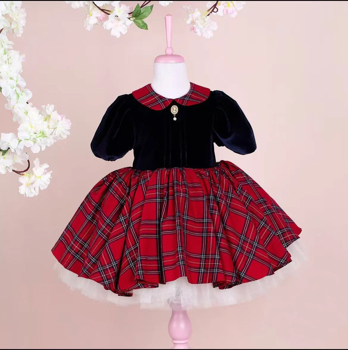 

0-12Y Baby Girl Autumn Embroidery Vintage Princess Dress for Birthday Photography Holiday Eid C179