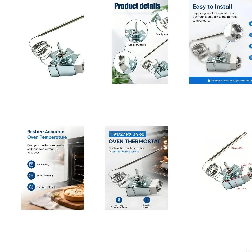 F92F Heat Resistant Oven Thermostat For Professional Kitchens Direct Alternative For Specific Models