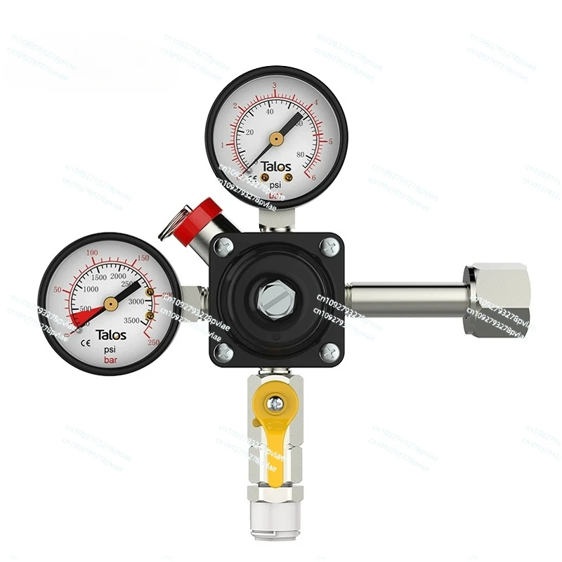 Beer distribution equipment Primary pressure reducing valve with 3/8 quick plug carbon dioxide cylinder pressure gauge