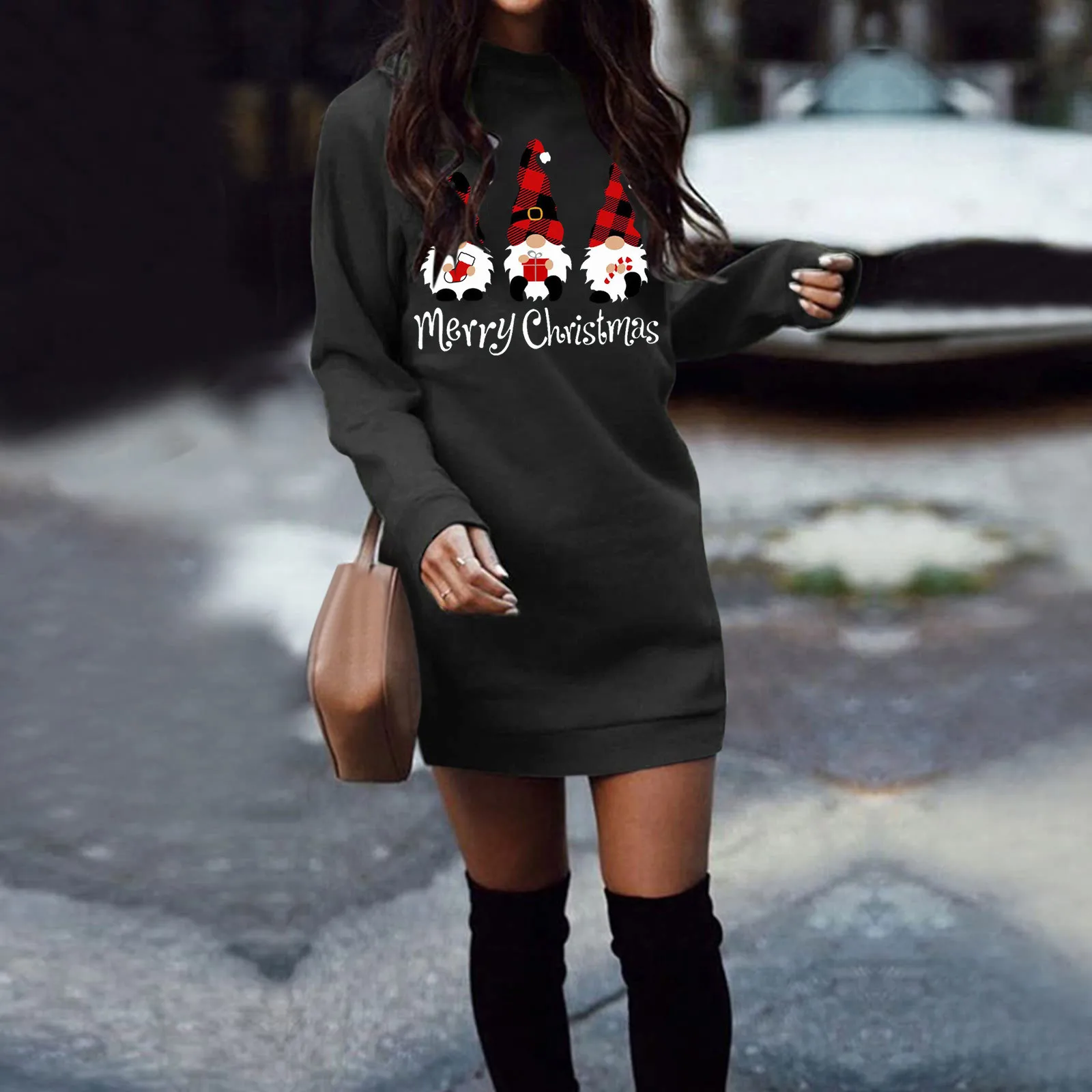 Streetwear Abbigliamento donna Y2k Abito Abbigliamento invernale Felpe con cappuccio da donna Pullover Natale Casual Autunno Harajuku Felpe Abito