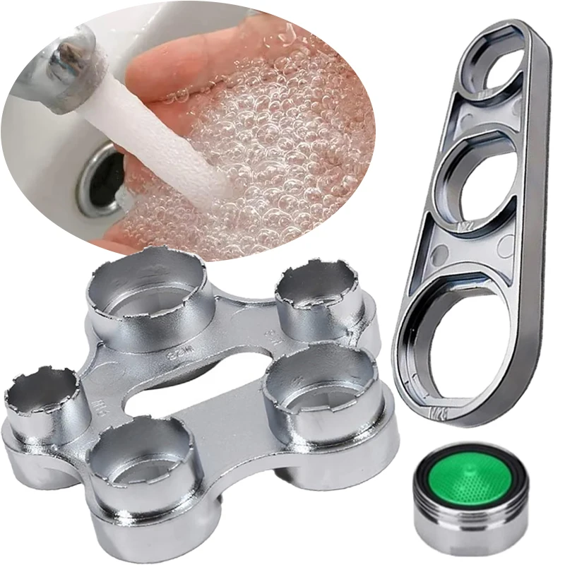 

Practical Faucet Aerator Wrench Multifunctional Faucet Aerators Removal Tools Repair Removal Installation Kitchen Sink Key Hand