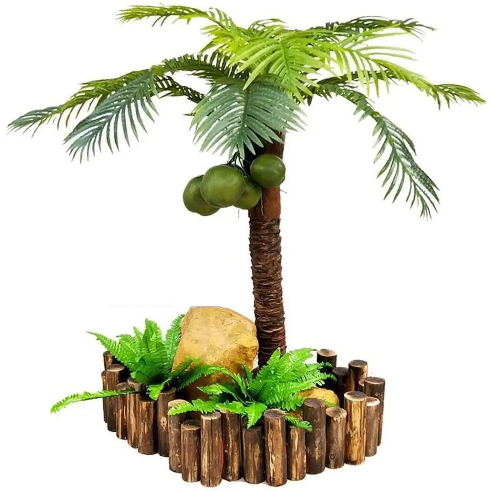 

Large Palm Artificial Silk Trees, Simulation Palm Tree Fake Coconut Tree Indoor and Outdoor Decoration, Tropical Plant Anti-True