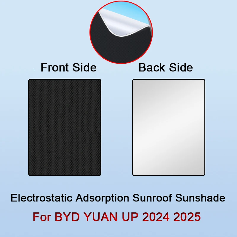 

Car Electrostatic Adsorption Sunroof Sunshade Cover For BYD YUAN UP 2024 2025 2026 Heat Insulation Skylight Sticker Accessory