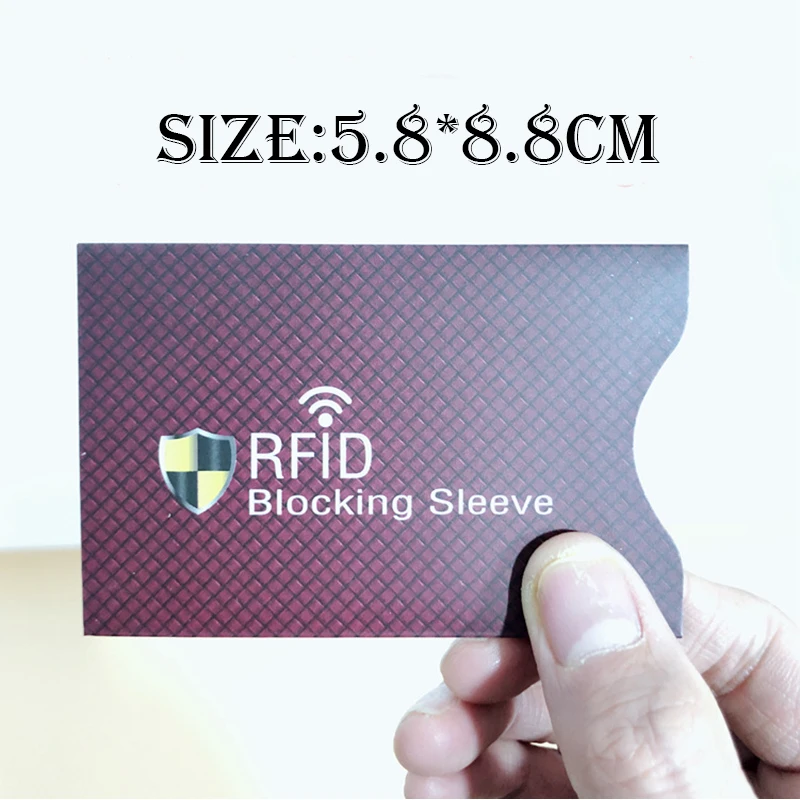 5Pcs NFC RFID 차단 카드 슬리브 신용 NFC RFID 카드 보호기 항자기 알루미늄 호일 휴대용 은행 카드 홀더