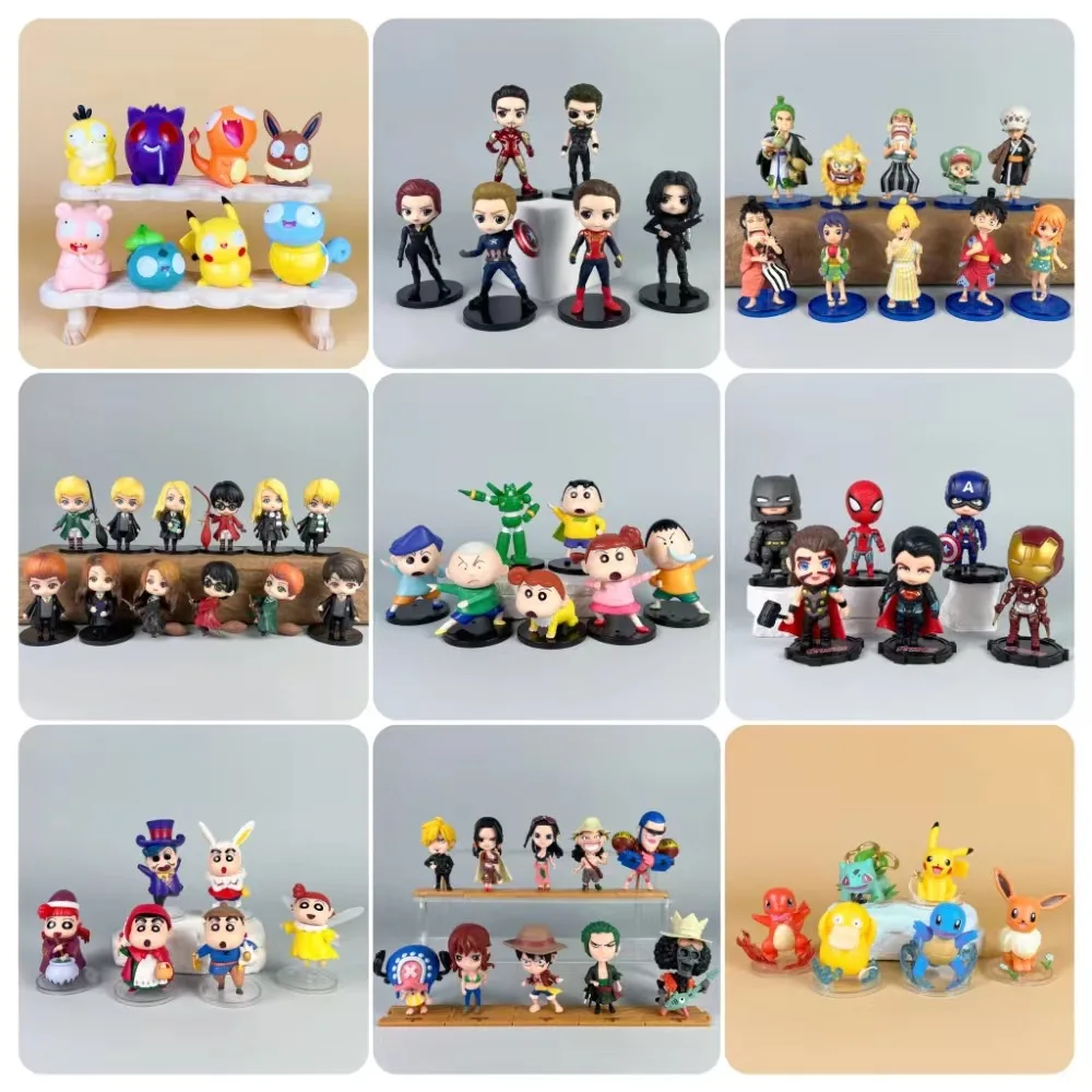 Fantasy Magic Alliance Dragon Ball One Piece Naruto Crayon Shin-chan Action Figurine Desk Anime Model Toys Figures Gift