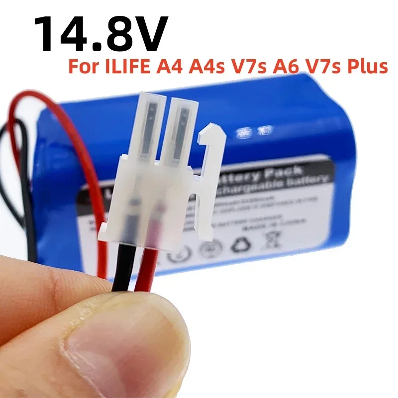 

14.4V 3200mah For ILIFE A4 A4s V7s A6 V7s Plus Robot Vacuum Cleaner iLife14.8V 2600mah Li Ion Rechargeable Battery