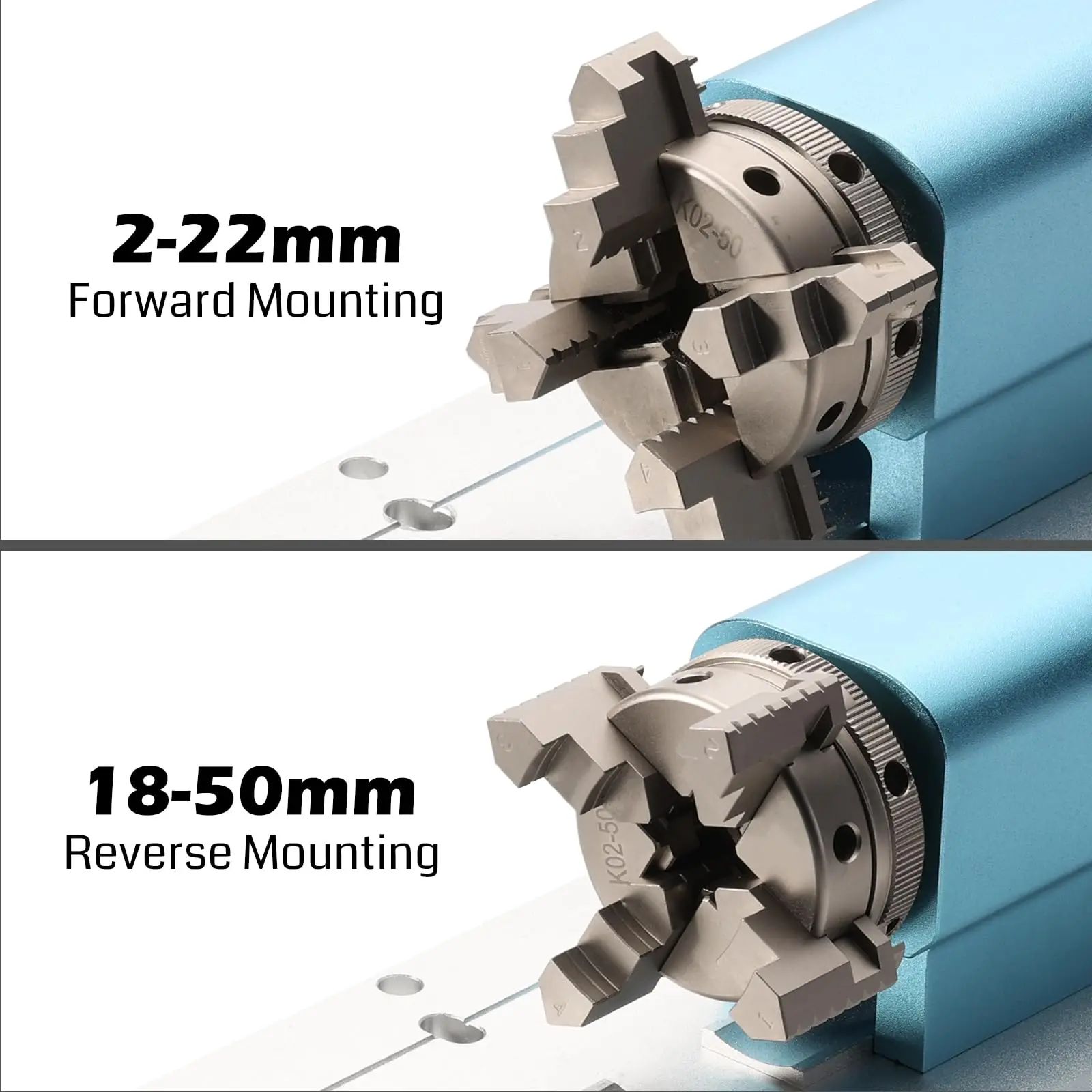 Genmitsu 4th Axis Rotary Module Kit for 4040-PRO CNC Router Machine with Planetary Geared Stepper Motor, 4 Jaw Chuck