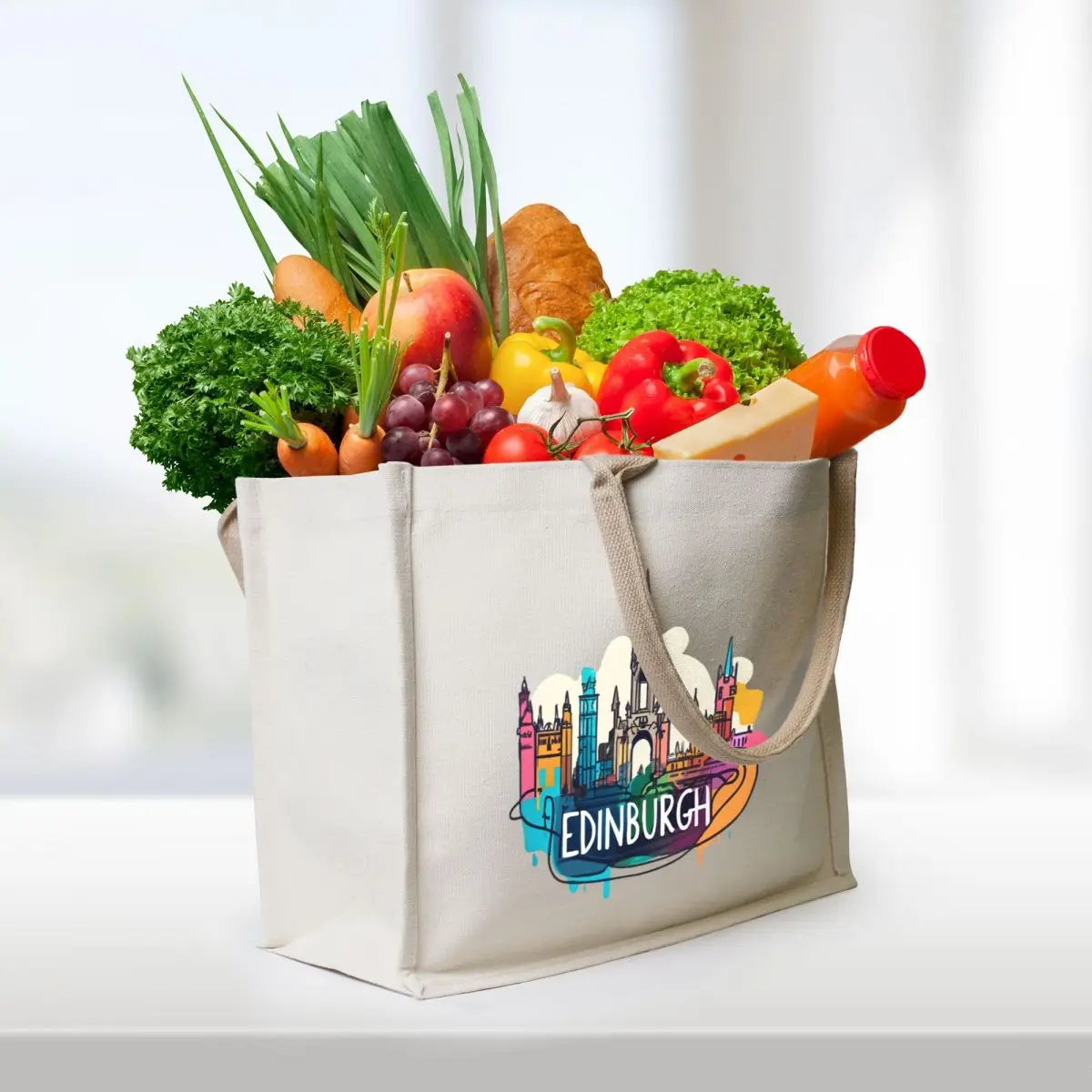 Edinburgh Scottland Tote Bag shopping bag logo female bag Lady bags