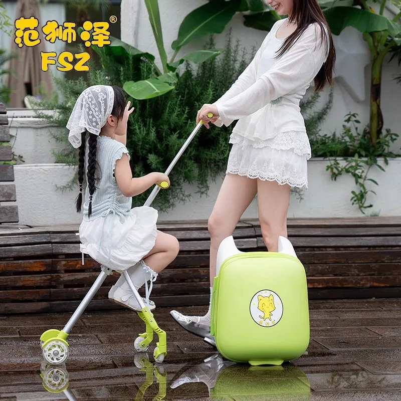 Walizka dziecięca do siedzenia i jazdy Chłopcy i dziewczynki Leniwe chłopcy Artefakt do chodzenia dla niemowląt Można włożyć w walizkę na kółkach dla niemowląt
