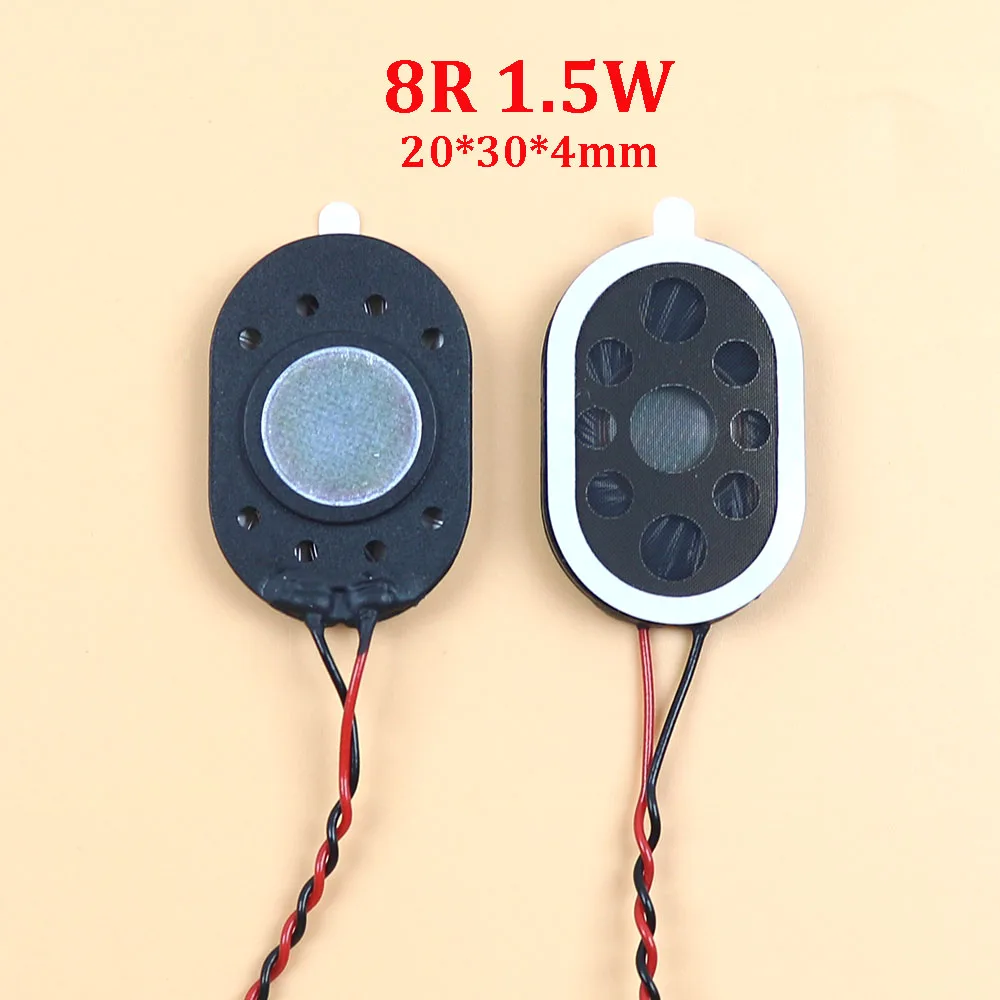 

2pcs 8ohm 1.5W Electronic Dog GPS Navigation Speaker 8R 1.5W 2030 20*30*4mm With Cable Terminal For Electronic Equipment