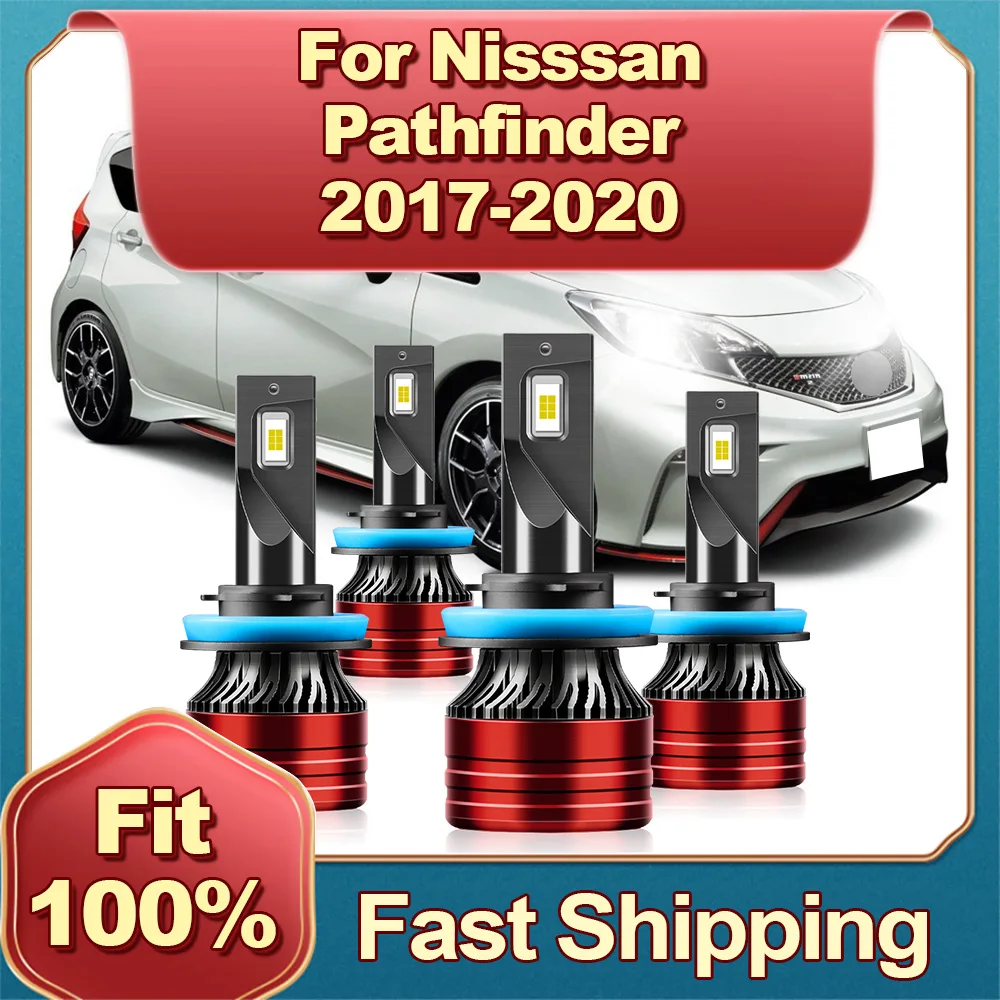 

2/4Pcs LED Auto Light Headlight Bulb Canbus H11 30000LM Lamps High Quality 6000K For Nisssan Pathfinder 2017 2018 2019 2020